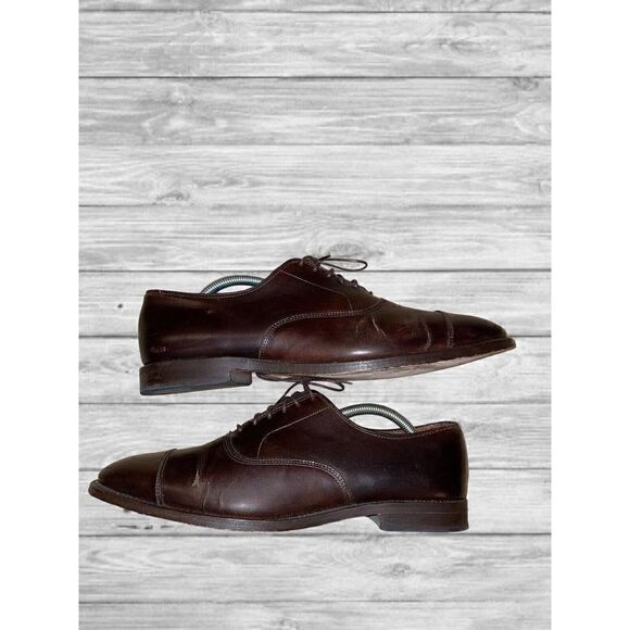 Allen Edmonds Park Avenue Shoes Men’s Size 11 D Brown Cap Toe Tie Up 5845 main image 10